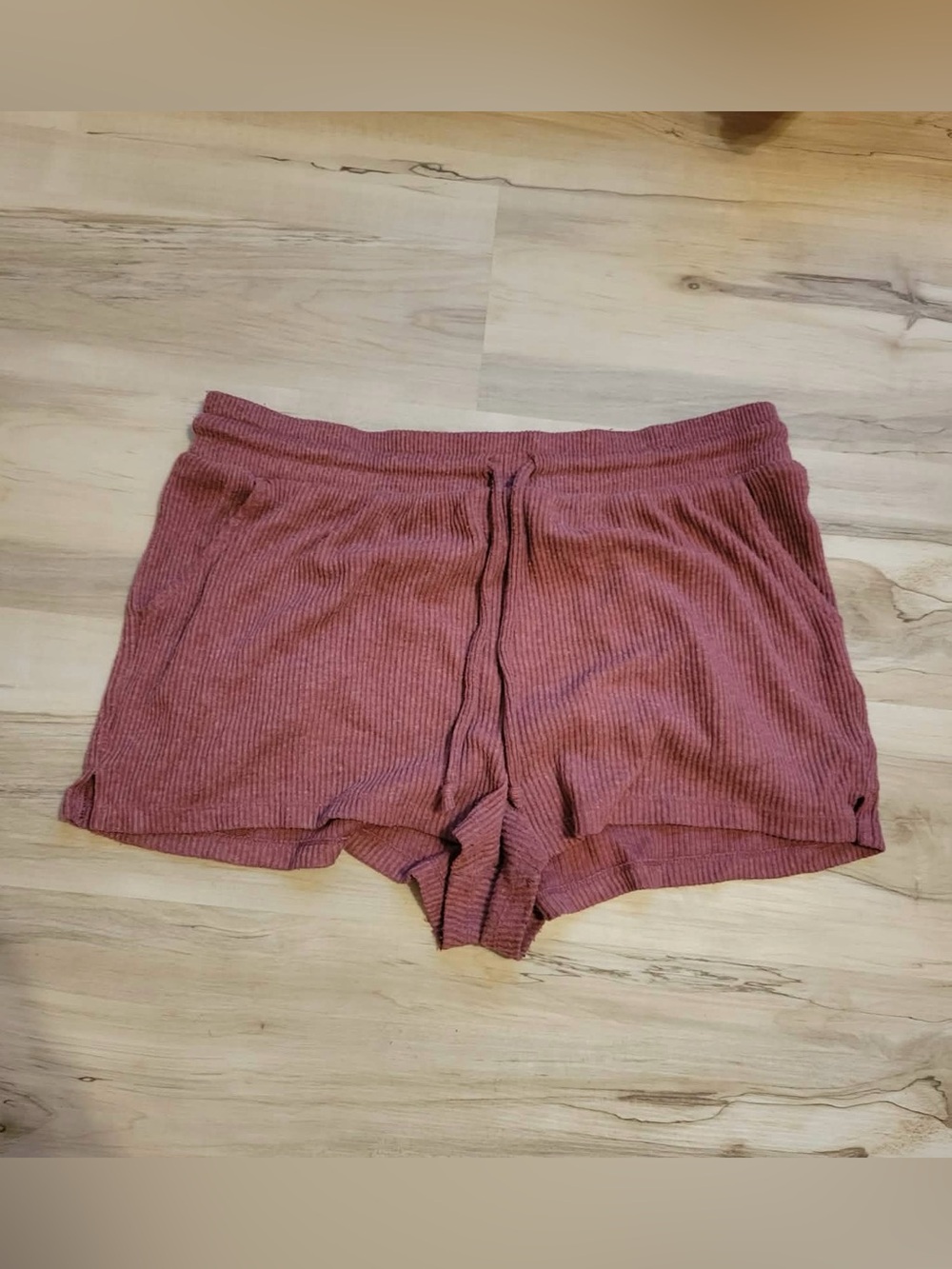 Colsie Ribbed Mauve Pink Lounge Shorts